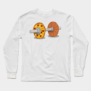 Pizza dumbell Long Sleeve T-Shirt